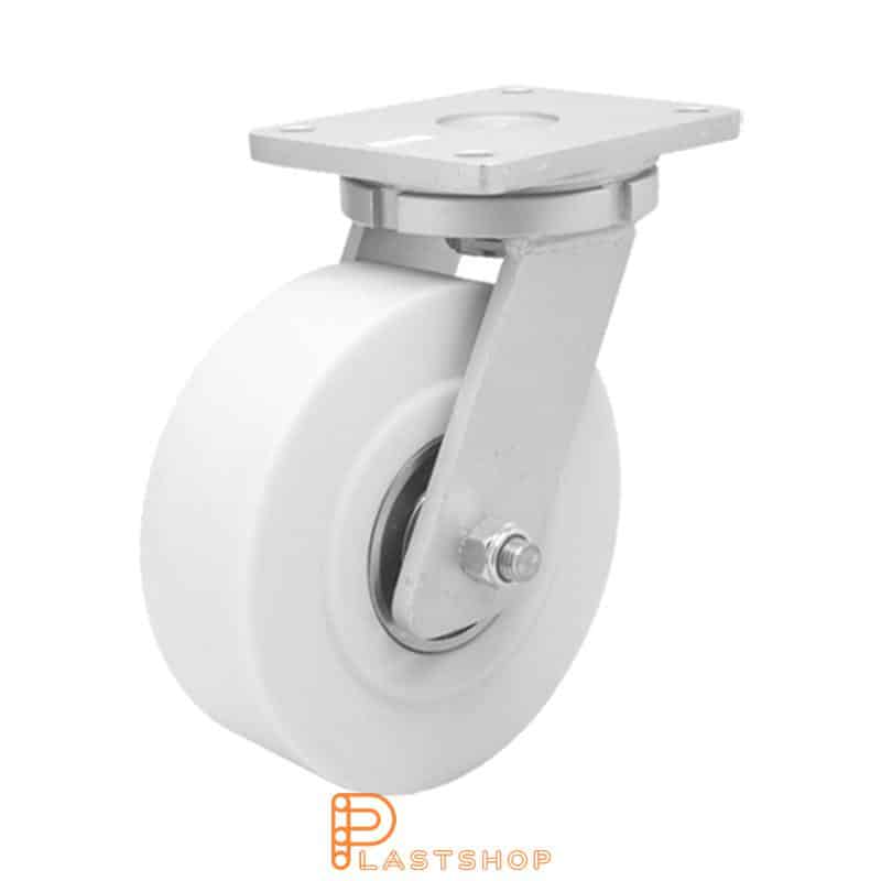 Länkhjul LP PA6 G 250/314, 5000 kg, DKL, vit bana