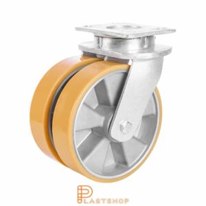Länkhjul LP-D ALU/PUR 200/250, 1400 kg, DKL, orange bana