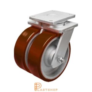 Länkhjul LP-D GJ/PUR 200/264, 2500 kg, DKL, röd bana