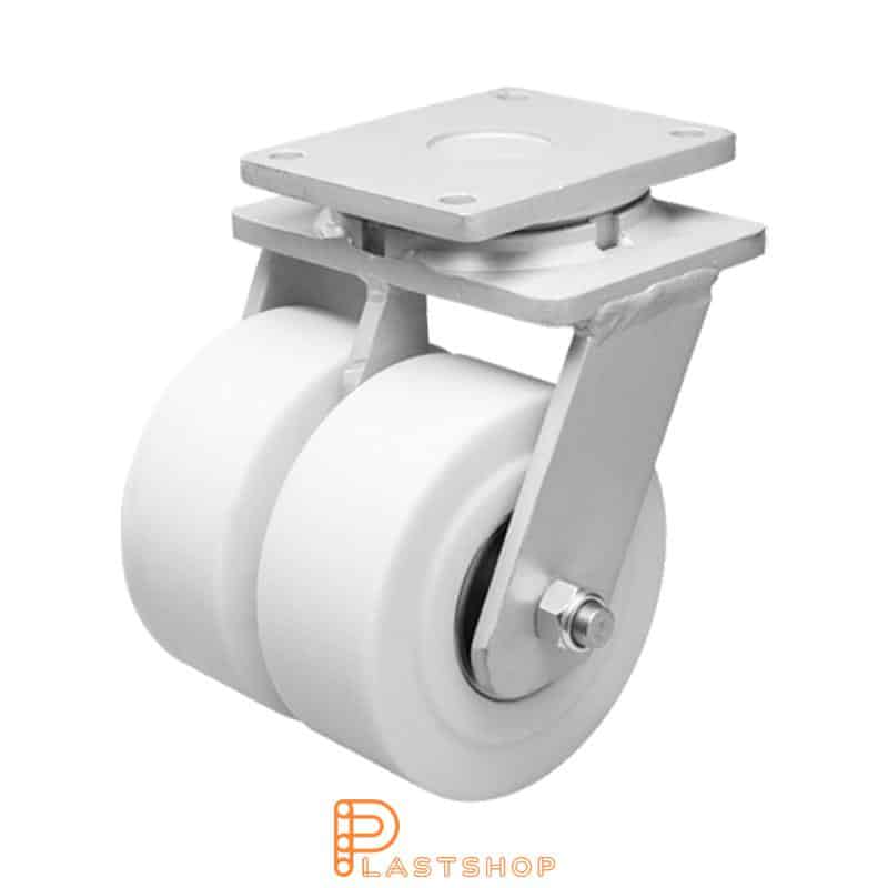 Länkhjul LP-D PA6 G 250/314, 5000 kg, DKL, vit bana