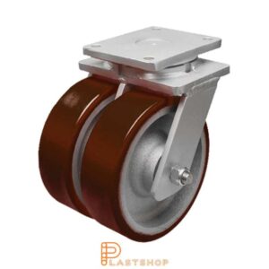 Länkhjul LP-D GJ/PUR 250/314, 3200 kg, DKL, röd bana