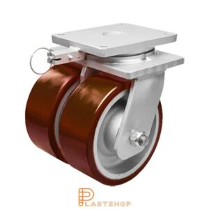 Länkhjul LP-D GJ/PUR 200/280, 3200 kg, DKL, röd bana