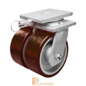 Länkhjul LP-D GJ/PUR 250/330, 3950 kg, DKL, röd bana