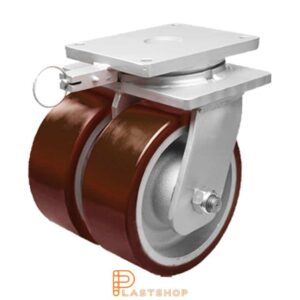 Länkhjul LP-D GJ/PUR 300/395, 5000 kg, DKL, röd bana
