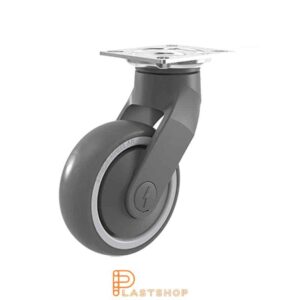 Länkhjul LP-ESD PP/TPE 100/147, 100 kg, KL, grå bana