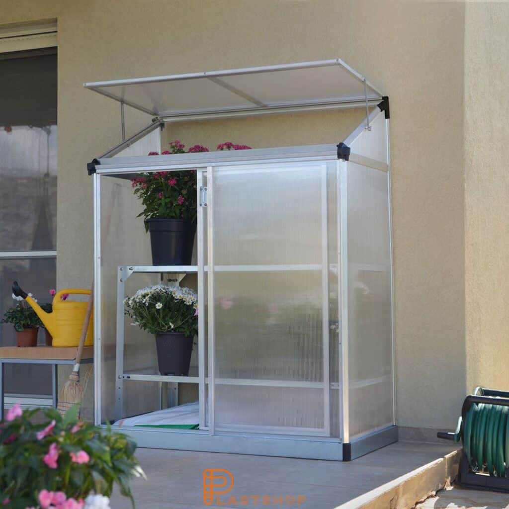 Växthus Lean To 0,8 m²