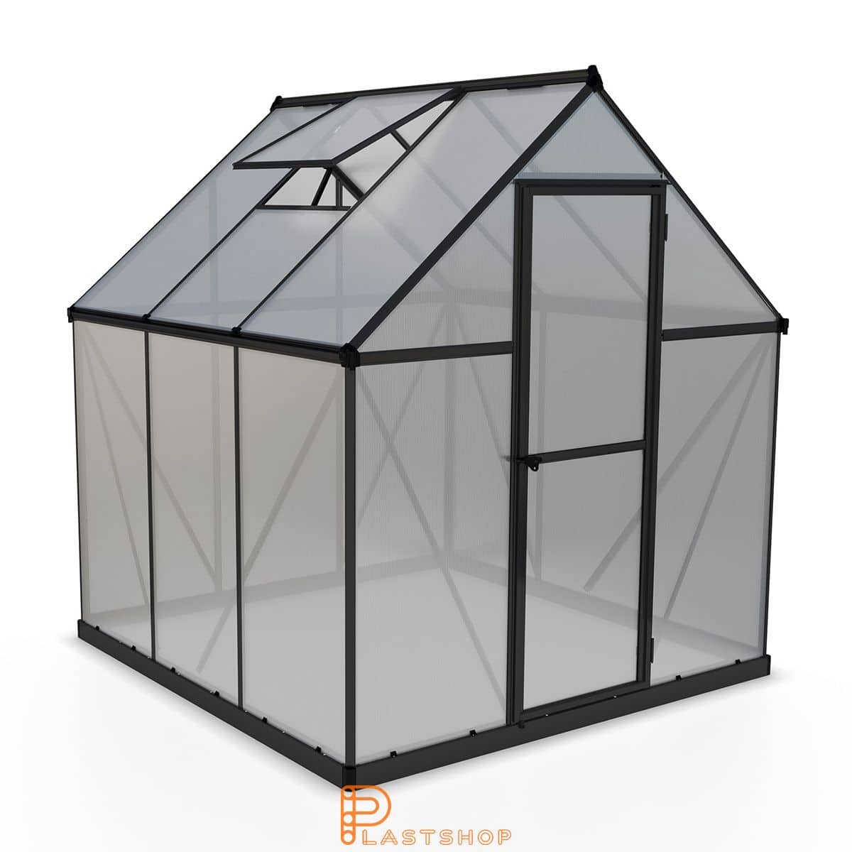 Växthus Mythos 3.4 m², grå