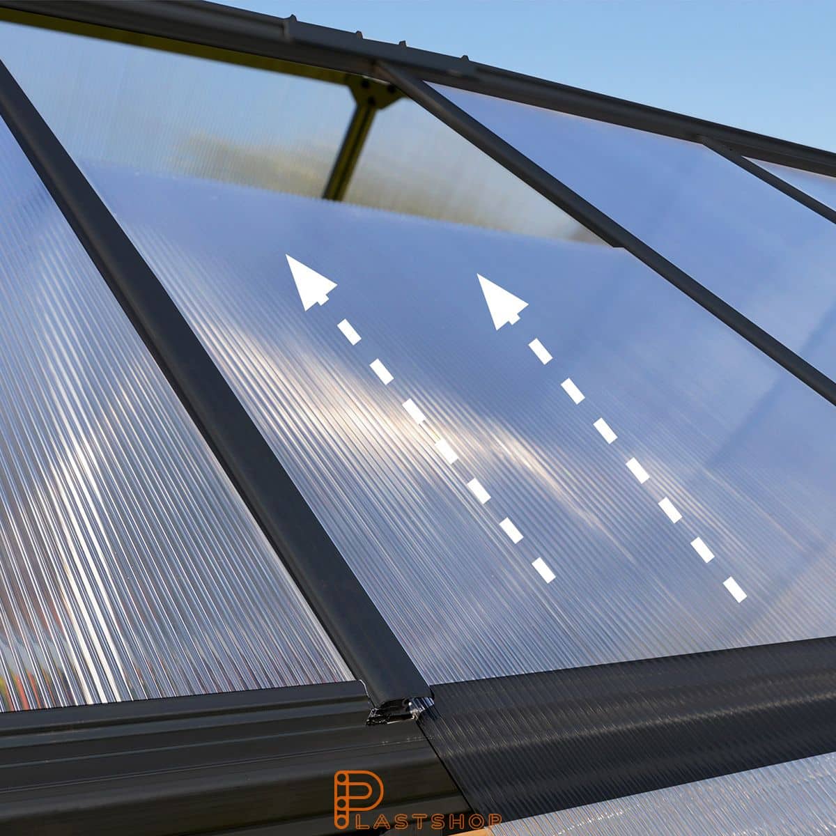 Växthus Mythos 3.4 m², grå