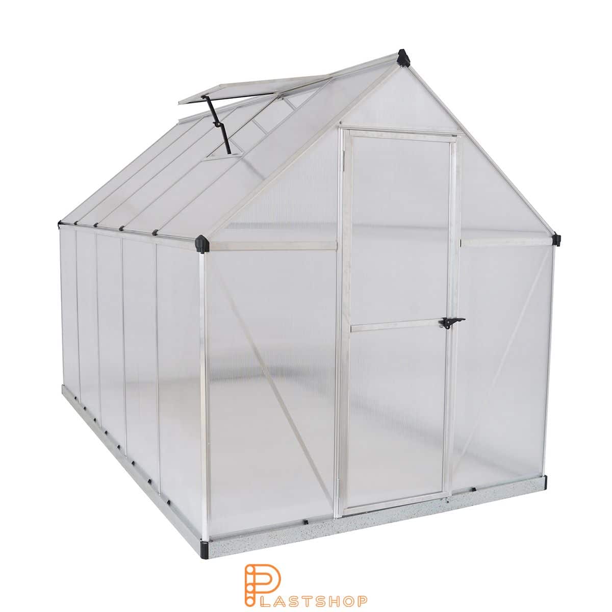 Växthus Mythos 5.7 m², silver