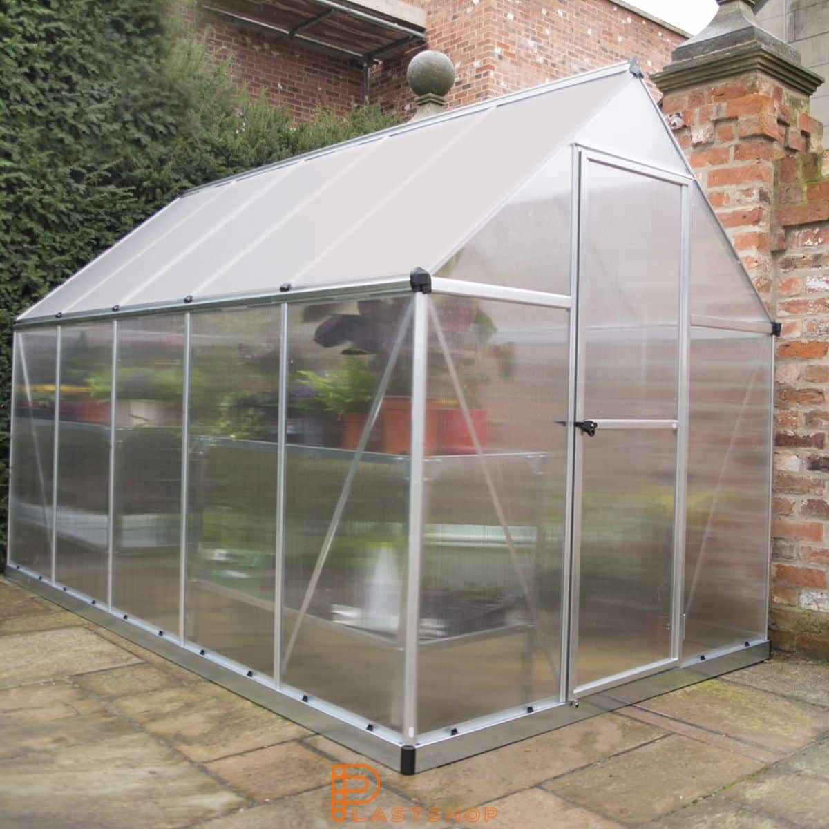 Växthus Mythos 5.7 m², silver