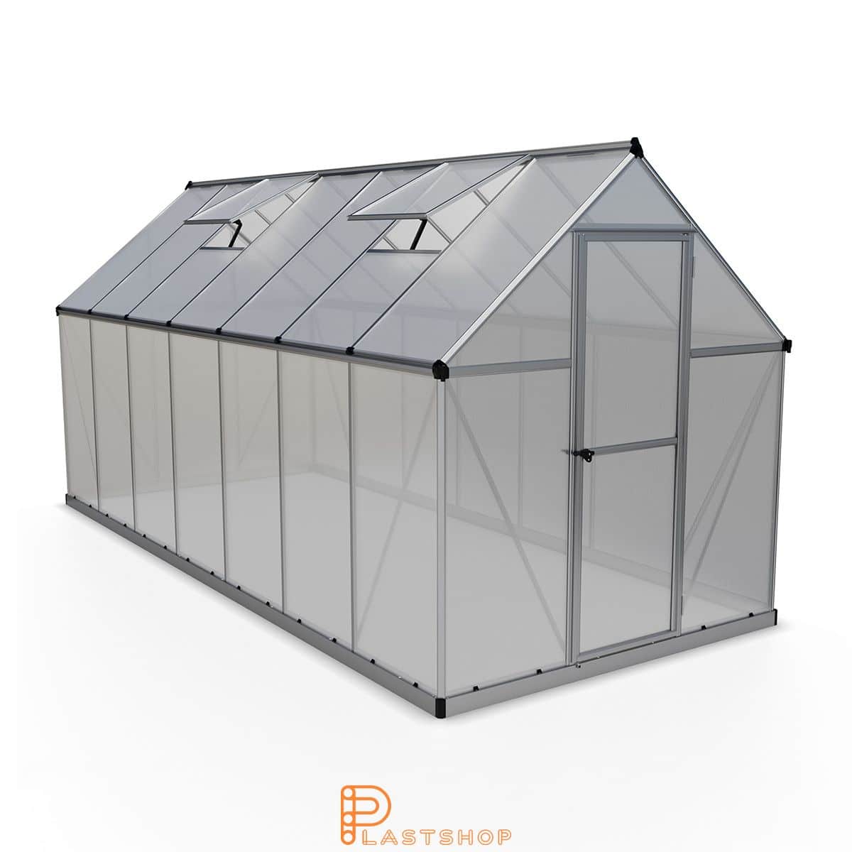 Växthus Mythos 7.9 m², silver